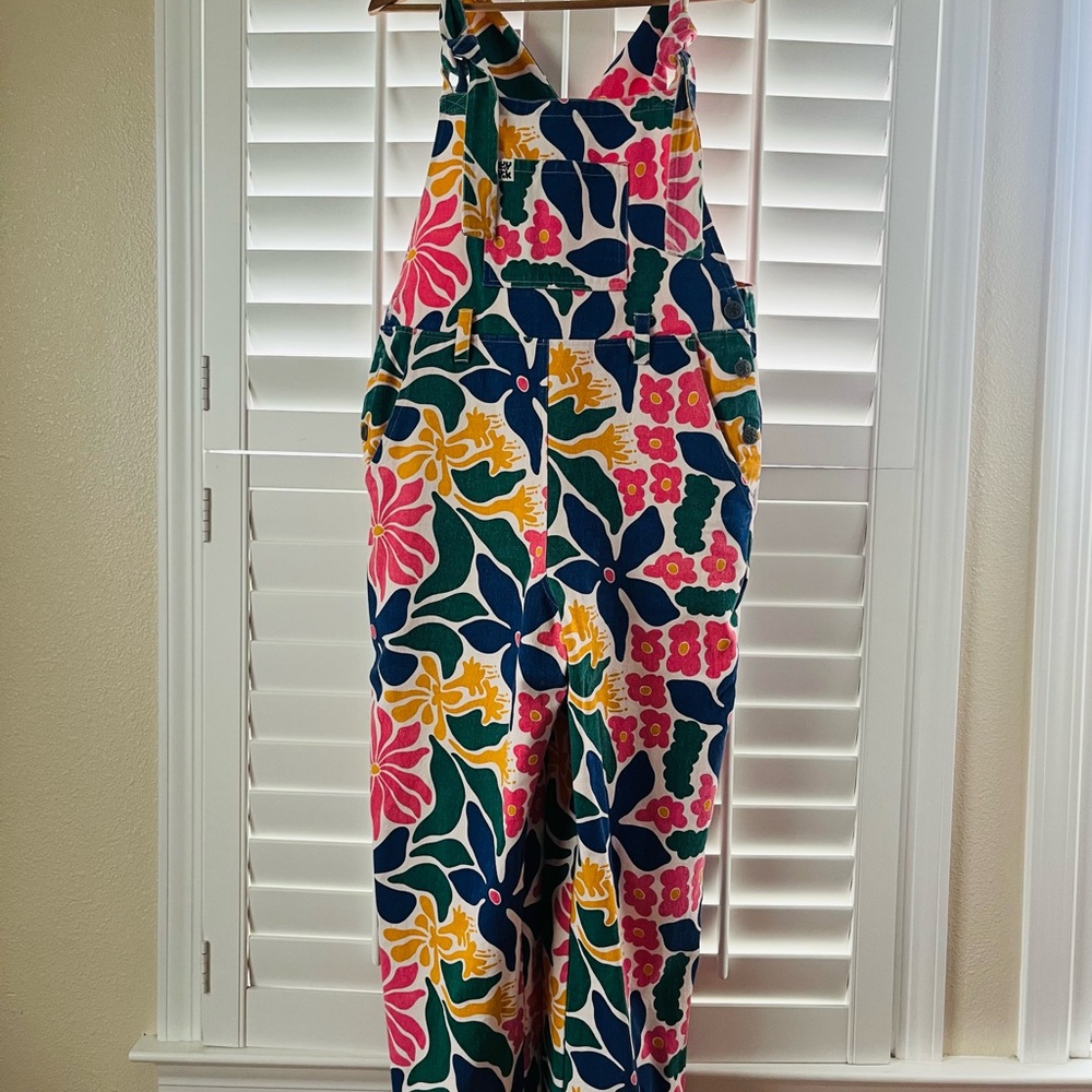 Lucy & Yak Easton Dungaree Overalls - Floral print US sz 8